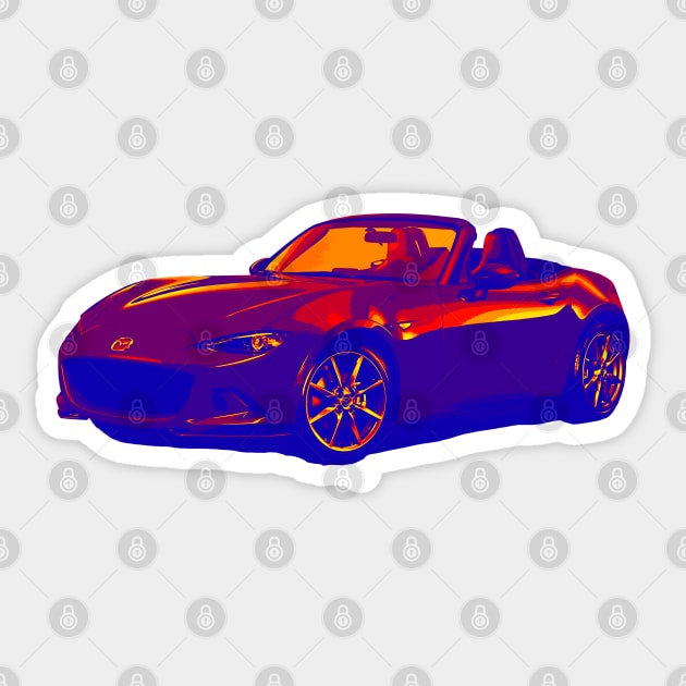 Miata MX5 IV RBY Sticker by CharlieCreator